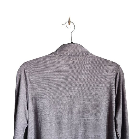 Travis Mathew Shirt Large Gray Grey Women's Crestview 1/4 Zip Long Sleeve Pullov - Picture 10 of 11